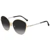 Image de Lunettes de soleil - Jimmy Choo - Marilia/G/SK - Noir Or - Métal - Chic