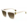 Image de Lunettes de soleil - MISSONI - MIS0132SVK6 - Femme - Ø55 mm - Monture plastique blanche - Verres dégradés brun (UV400)