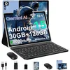Image de ZIOVO 10.1 Tablette Android 15 - 30GB RAM + 128GB (extensible à 512GB) - 8000 mAh - Widevine L1 - 2-en-1 Bleu