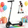 Image de Trottinette Électrique Enfant 6’’ K2Pro-3 Vitesses (5/10/16 km/h)-150W-26 Ah-LED Multicolores-Cadeau For kids 6-12 ans-Orange