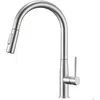 Image de Robinet de Cuisine en Inox avec Douchette Extractible - Mitigeur Cuisine Col de cygne Rotatif à 360° - 2 Fonctions Jet