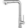 Image de Robinet de Cuisine avec Douchette Extractible - en Inox - Rotatif à 360° - 2 Fonctions Jet - Barboteur démontable