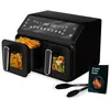 Image de Friteuse à Air - LIIMOO - 8L/2200W - 2 Tiroirs - Écran Tactile LED - Minuterie