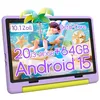 Image de Tablette tactile 10 - KOTSREN - Android 16 - 24 Go RAM - 64 Go Stockage -6000mAh- Caméra 5MP+8MP - Wifi 6 - Violet pour enfant