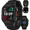 Image de XtraDiTech Montre Connectée GPS Cardio Sport Suivi Itinéraire Localisation Longitude Latitude Couronne Numérique Alexa Strava Noir