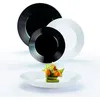 Image de Service de table 18 pièces Harena noir et blanc - Luminarc - Opale Extra Résistant