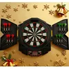Image de Cible Jeu de Fléchettes Electronique -COSTWAY -Dartboard avec 27 Mode de Jeux et 216 Variations 4 Écrans LED pour 1-8 Joueurs
