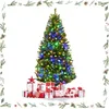 Image de GOPLUS Sapin de Noël Lumineux 120CM 100 LED 11 Modes dEclairage-300 Branches Artificiel Réaliste en PVC Ignifugé Décoration Noël