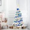 Image de GIANTEX Sapin de Noël Blanc 21M avec 950 Branches PVC avec Artificiel Effet Réaliste Socle en métal Idéal pour salon bureau