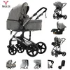 Image de Poussette bebe Magic ZC Poussette 3 en 1 Poussette pour nouveau-né Poussette cosy voyag Poussette trio avec nacelle pliable un clic
