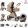Image de poussette trio MagicZC bébé 3 en 1Dossier réglable0-3 anspoussettes trio pliablenouveau nékaki