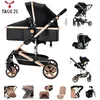 Image de Poussette bebe 3 en 1 Poussette pour nouveau-né - Magic ZC - Poussette pliable automatique en Un Clic supoort en aluminium