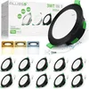 Image de ALUSSO Spot LED Encastrable Rond Noir Dimmable 230V 3CCT 4W 6W 8W Étanche IP44 Plafonnier pour Salle de Bain Salon Lot de 10