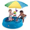Image de Pataugeoire pour Enfant - STEP2 - Play and Shade - Avec Parasol - Plastique - 19.7 x 95.3 x 95.3 cm
