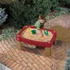 Image de Table à Sable pour Enfants STEP2 Naturally Playful - Rouge - Plastique Roto-Moulé - 91.4x66x41.7 cm