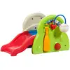 Image de Aire de jeux avec toboggan, panier de basket, sportstastic activity center