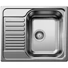 Image de Blanco - Lot de 6 éviers TIPO 45 S Mini en Acier inoxydable égouttoir réversible 605x50cm avec siphon inclus (516524-GVP06)