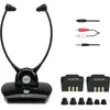 Image de Retekess TA008 Casque TV sans Fil Faible Latence 2.4G HiFi Stéréo 10 heuresAppareils auditifs pour personnes âgées la télévision