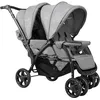 Image de GOPLUS Poussette Double pour Bébé-Poussette 2 Places Pliable-DossierAuventPoignée Réglable-123x59x102CMGris