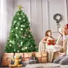 Image de Costway Arbre De Noël Artificiel 180 Cm Avec 586 Branches Et Support