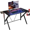 Image de Costway Bureau Gamer Bureau De Jeu Pour Gaming Avec Stockage Vidéo