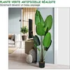 Image de Costway Plante Artificiel Bananier Avec Pot 160cm, Décoration Intérieur Et Extérieu