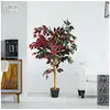 Image de Plante artificielle arbre ficus artificielle - h 120cm - déco. Intérieur et extérieur avec pot pour salon balcon chambre