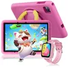 Image de Blackview Tab A6 Kids Tablette pour Enfants Android 14 10.1 HD+ 12Go + 128Go /SD 1TB 5100mAh Rose Avec Montre Enfant Z10 Rose