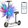 Image de Trottinette électrique adulte siège inclus moteur 350W autonomie 25 km vitesse 25 km/h pneus 8.5 blanc