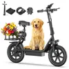 Image de Trottinette électrique 500W avec siège et panier ESBSPRO 64 km d’autonomie pneus 14  35km/h MAX Pliable APP