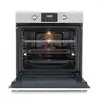 Image de Four encastrable émail lisse labo73mx2 73 litres multifonctions 2 plats couleur verre noir-inox
