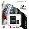Image de Carte mémoire Kingston Canvas Select Plus microSD   64 Go   Avec Adaptateur SD