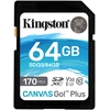 Image de Kingston Technology Canvas Go! Plus Carte Sdxc Canvas Go Plus 170r C10 Uhs-i U3 V30 De 64 Go