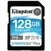 Image de Carte mémoire SD - Kingston - Canvas Go Plus - 128 Go - Vitesse 170 Mo/s - Classe V30