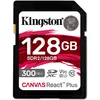 Image de Kingston Technology 128gb Canvas React Plus Sdxc Uhs-ii 300r/260w U3 V90 For Full Hd/4k/8k