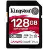 Image de Kingston Canvas React Plus - Carte mémoire flash - 128 Go - Video Class V90 / UHS-II U3 / Class10 - SDXC UHS-II en occasion ou reconditionné