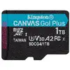 Image de Kingston Technology Carte Microsdxc Canvas Go Plus Gen4 200r A2 U3 De 1 To, Pack Unique Sans Adp
