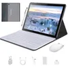Image de 4G LTE Tablette Tactile 10.1 Pouces Android 11 64GB ROM /128Go 8MP 8000mAh/GPS/Type-C Tablette Souris et Clavier avec Cas (gris)