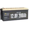 Image de PowerQueen Batterie Lithium LiFePO4 12V 200Ah PLUS - 2560Wh - BMS200A - 4000~15000Cycles pour des Camping carsSystème solaire