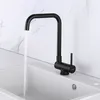 Image de Robinet de Cuisine Rabattable Rotatif à 360° en Inox Noir - Lonheo