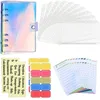 Image de Classeur Budget A6 Enveloppe PVC Budget Planner Planificateur Autocollants dÉtiquettes pour Voyage Travail Idée Cadeau