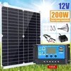 Image de Panneau solaire - MIOLOE - Kit 200W 12V - Monocristallin flexible - Double interface USB - Idéal camping