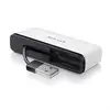 Image de Belkin F4u021bt Hub & Concentrateur 480 Mbit/s Noir, Blanc