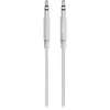 Image de Câble audio jack 35 mm - Belkin - 122 m - Gris argenté - Gaine tressée - Blindé