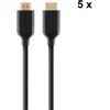 Image de Belkin Lot de 5x câbles HDMI 2.0 Premium Gold avec Ethernet - 1 m