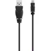 Image de Câble USB BELKIN PRO - USBA vers USBMICROB 09m - Blindé moulé rétractable