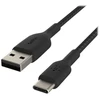 Image de Câble Usb-c Vers Usb-a Boost charge  Gaine Tressée Nylon Noir 1 M Belkin
