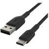 Image de Câble tressé - BELKIN - USB-C vers USB-A - 1 m - Noir