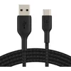 Image de Câble USB-C vers USB-A tressé (noir) - 1 m
