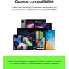 Image de Câble tressé - BELKIN - USB-A vers USB-C - 3 m - Noir